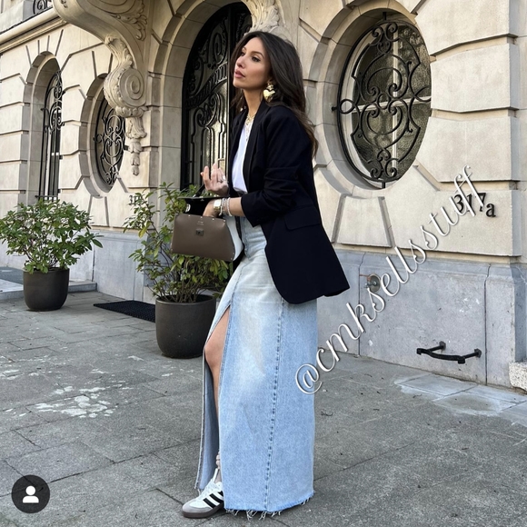 ZARA NEW Z1975 DENIM MAXI SKIRT XS,S,M,L - Picture 5 of 9